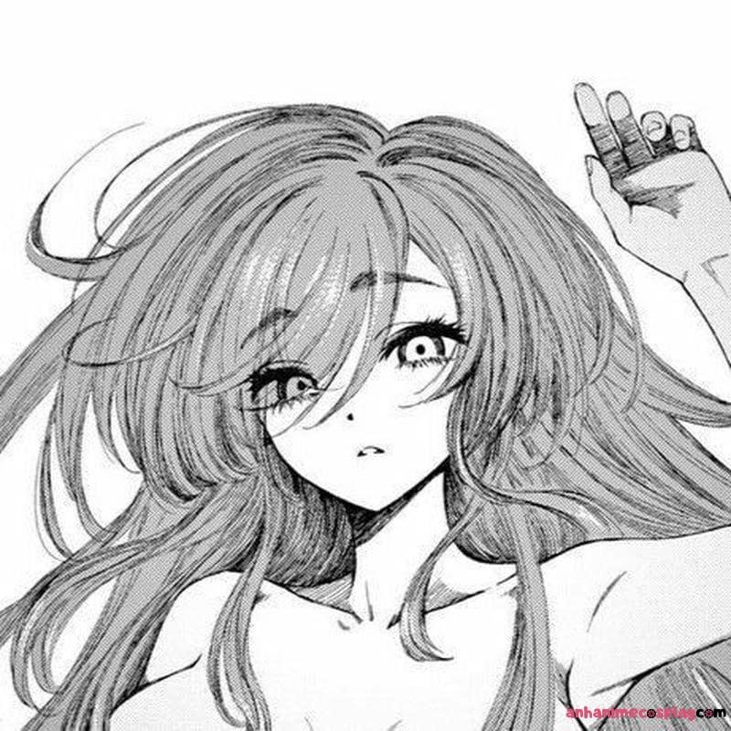 ảnh anime nữ trắng đen lãng mạn